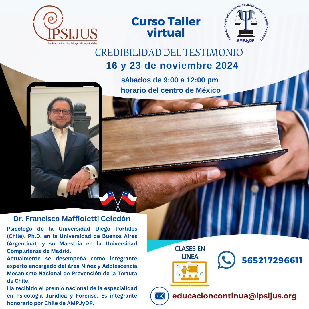 Curso-Taller.  “Credibilidad del Testimonio”.